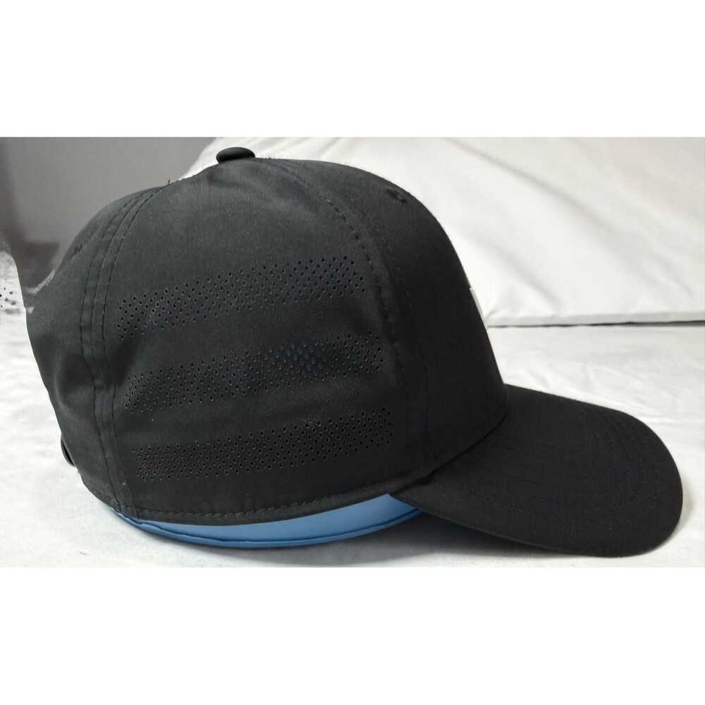 Adidas Originals Trefoil Hat Black Perforated Performance Relaxed Strapback NWT - Picture 3 of 8